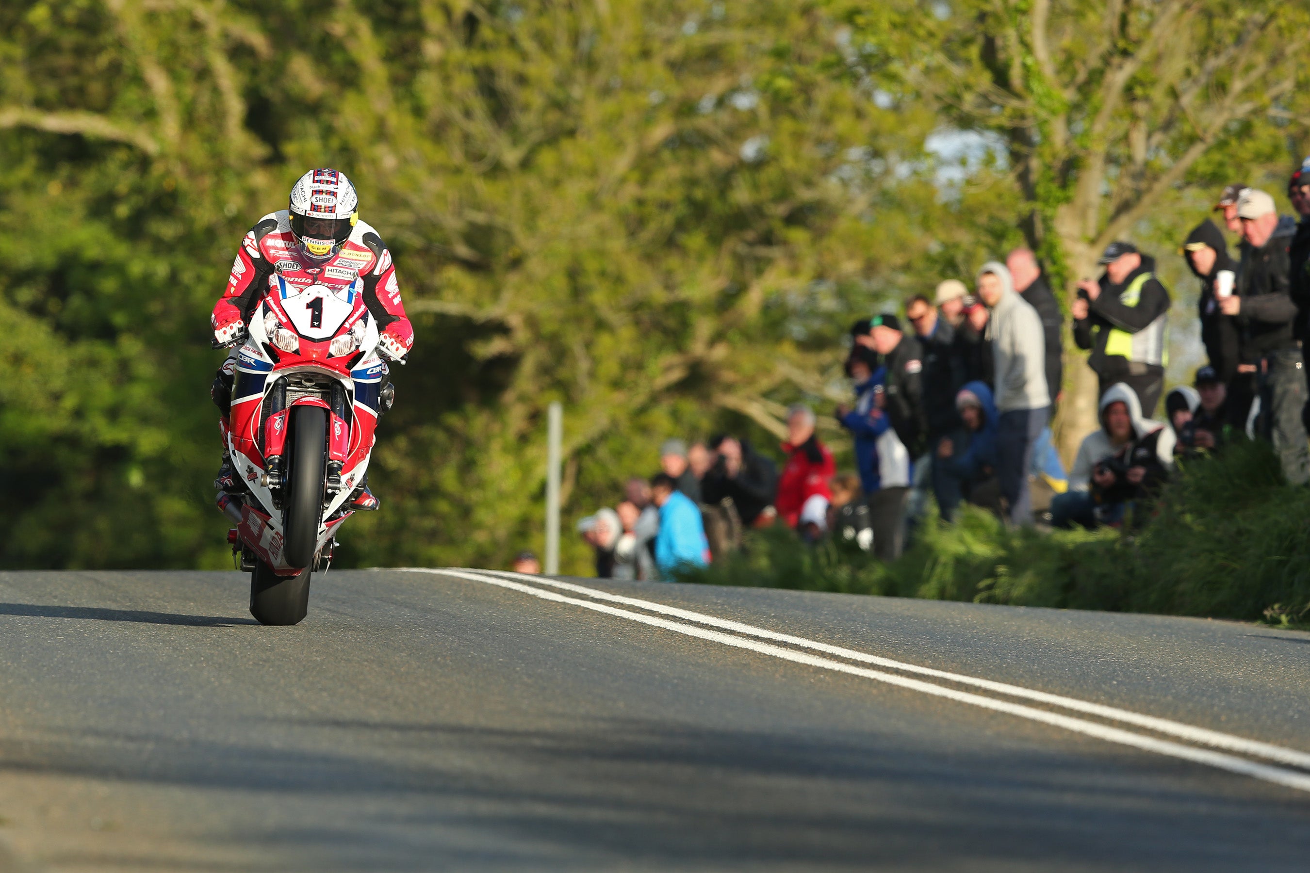 Bikes reach speeds of nearly 200 mph during a lap of the TT course