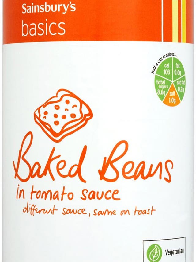 Does what it says on the tin: Sainsbury’s basic baked beans