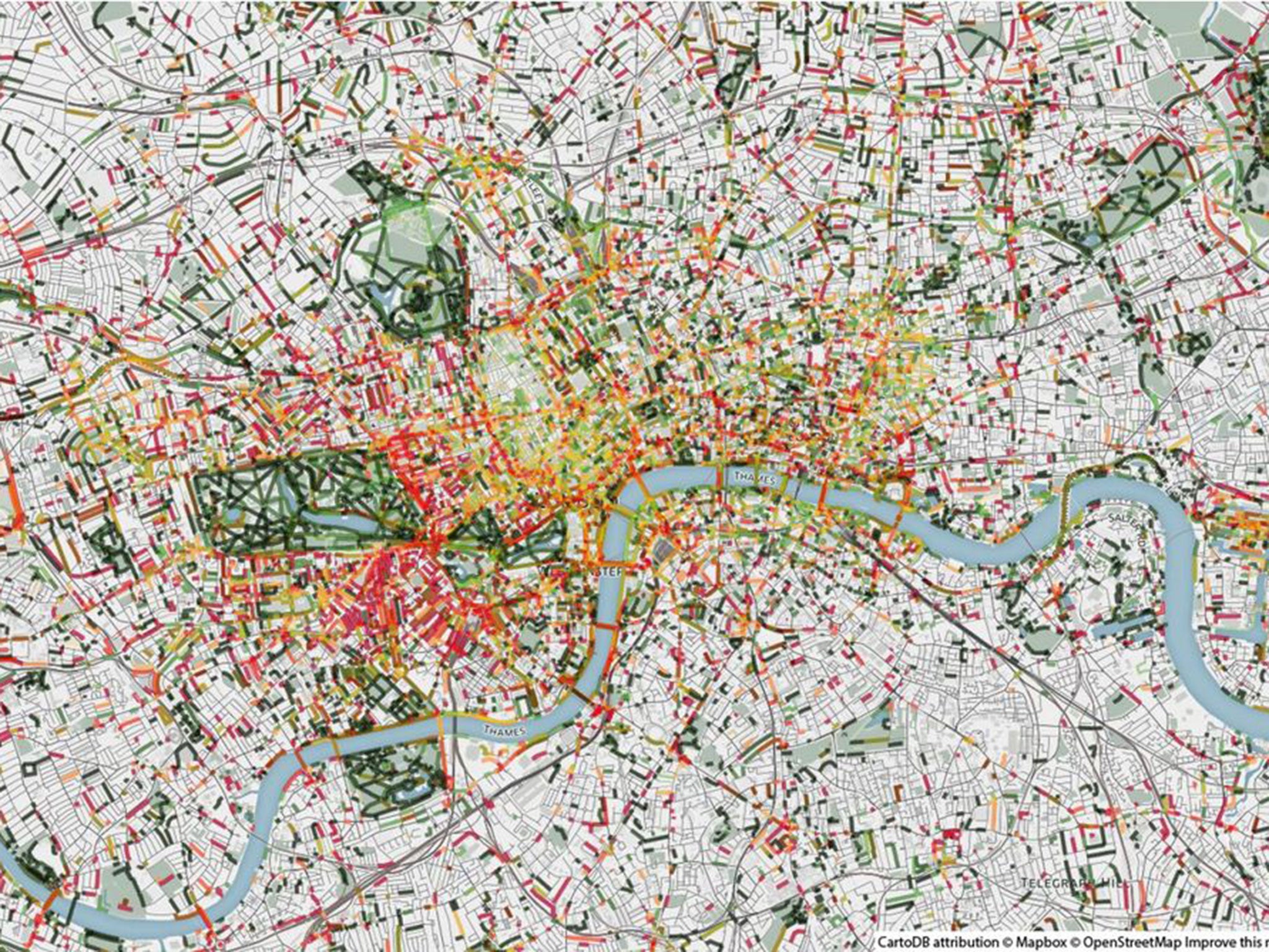 On the nose: a smell map showing emissions in London