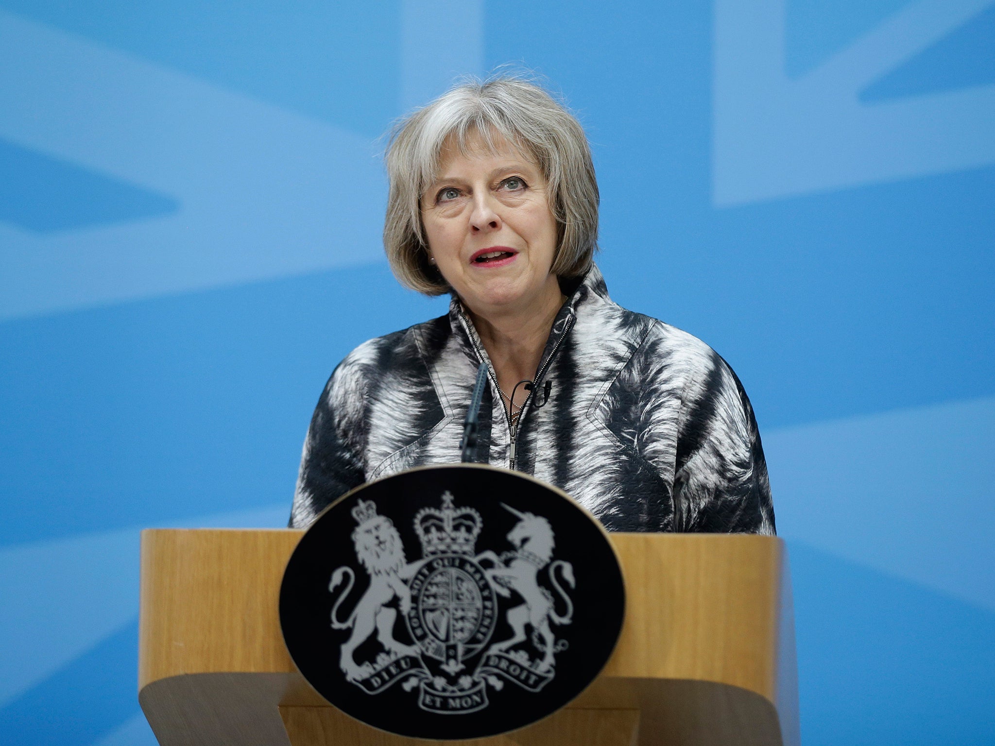 Theresa May pointed to figures showing the net influx of foreign students into the UK was 50,000 last year