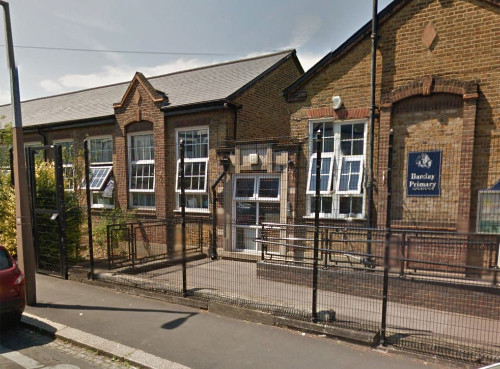 Barclay Primary School said the policy was 'to safeguard the health and education of the child'