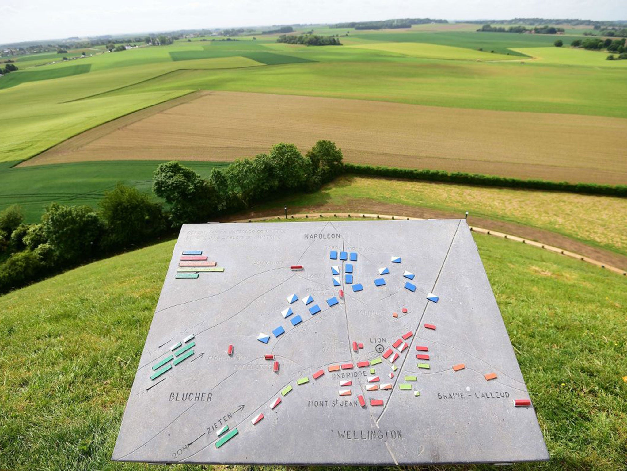 The main memorial monument of the Battle of Waterloo