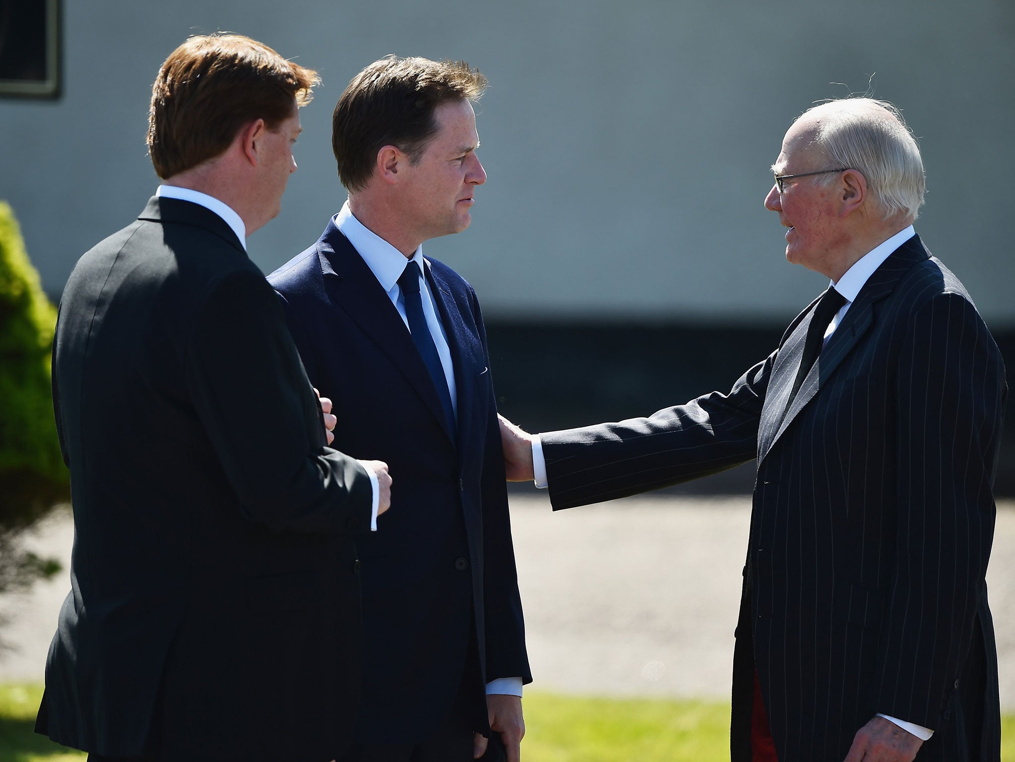 Lib Dem colleagues Danny Alexander, Nick Clegg and Sir Menzies Campbell