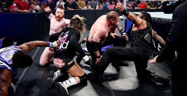 The Money in the Bank competitors battle on Smackdown