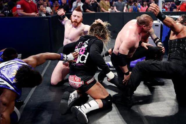 The Money in the Bank competitors battle on Smackdown