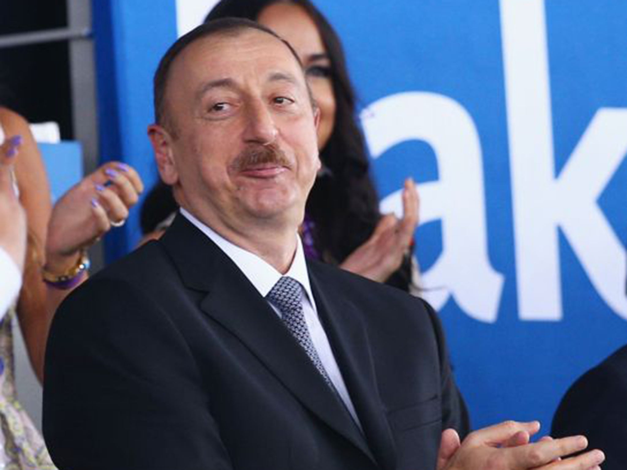 President Ilham Aliyev; the holding of the inaugural Games in Azerbaijan this month has provoked widespread criticism