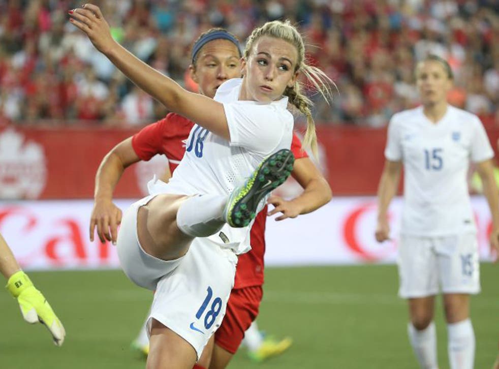 England Women's football star Toni Duggan; the opening game of the Women’s World Cup pulled in more viewers than Sky Sports’ coverage of Barcelona vs Juventus in the Champions’ League final 