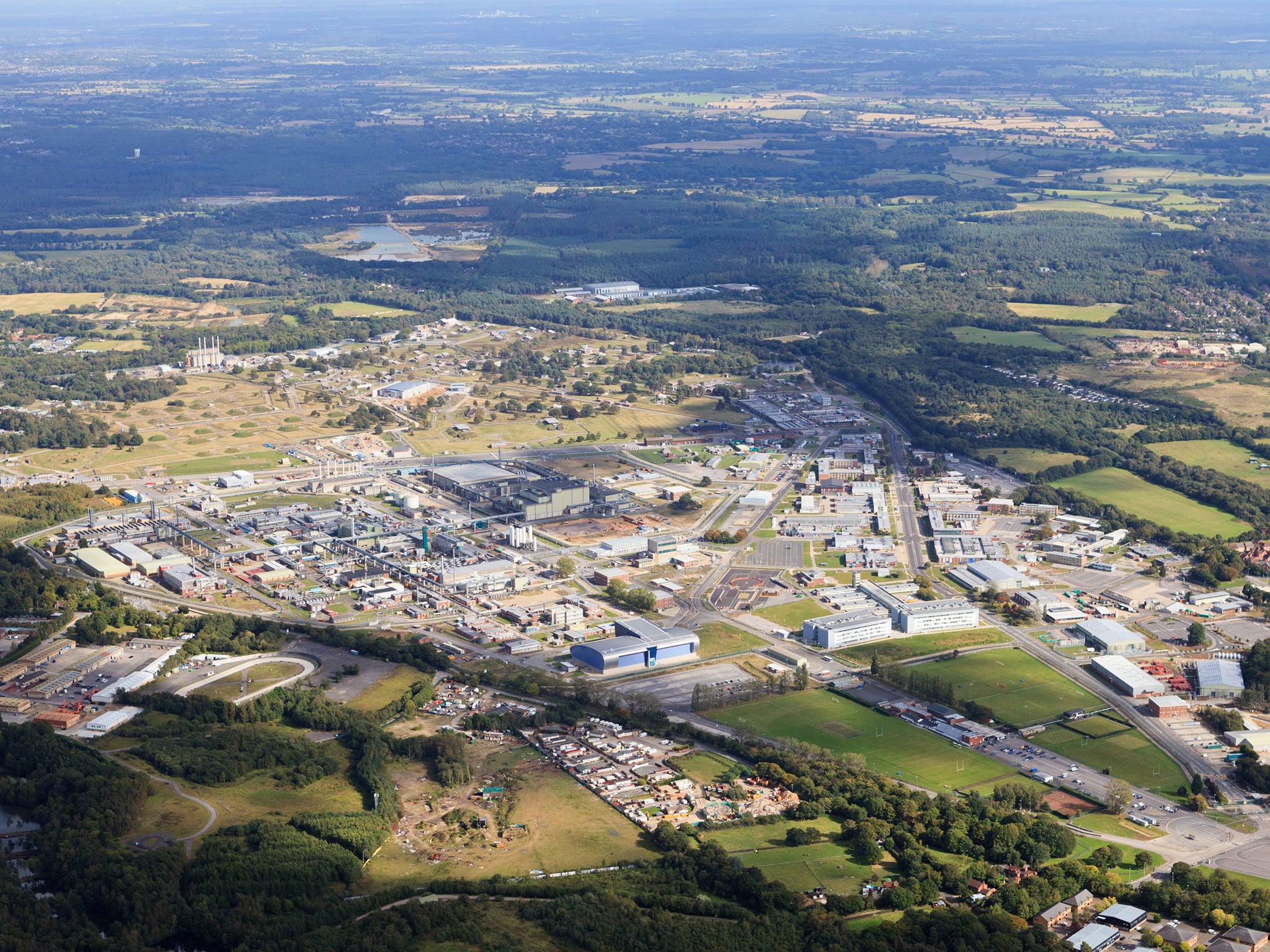 The Atomic Weapons Establishment at Aldermaston, from where nuclear warheads were dispatched to Faslane