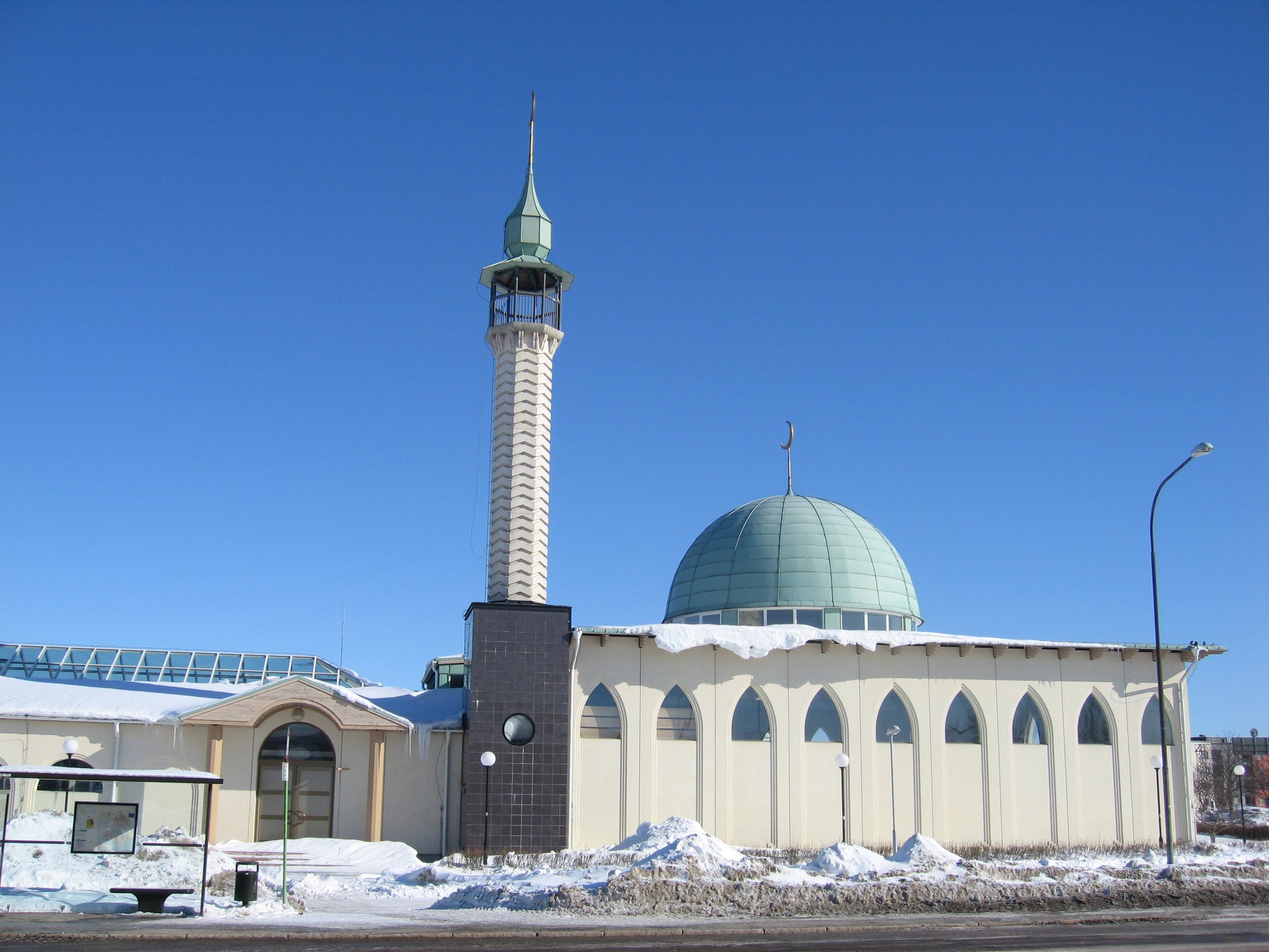 The Uppsala mosque in Sweden, where the sun will rise at around 3:30am and won't go down until around 19 hours later during Ramadan (Pic by Johan A via Flickr, published under Creative Commons Attribution 2.0 License)