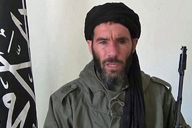 An undated handout picture made available by the FBI on 15 June 2015 shows Mokhtar Belmokhtar, a veteran Islamist fighter affiliated with al-Qaeda in North Africa