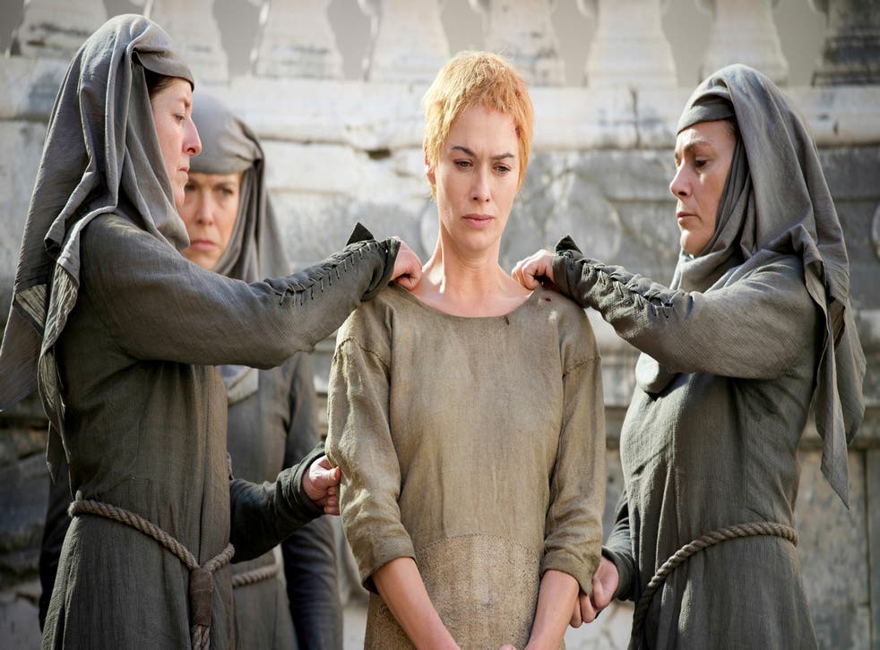 Cersei Lannister in the Game of Thrones season 5 finale