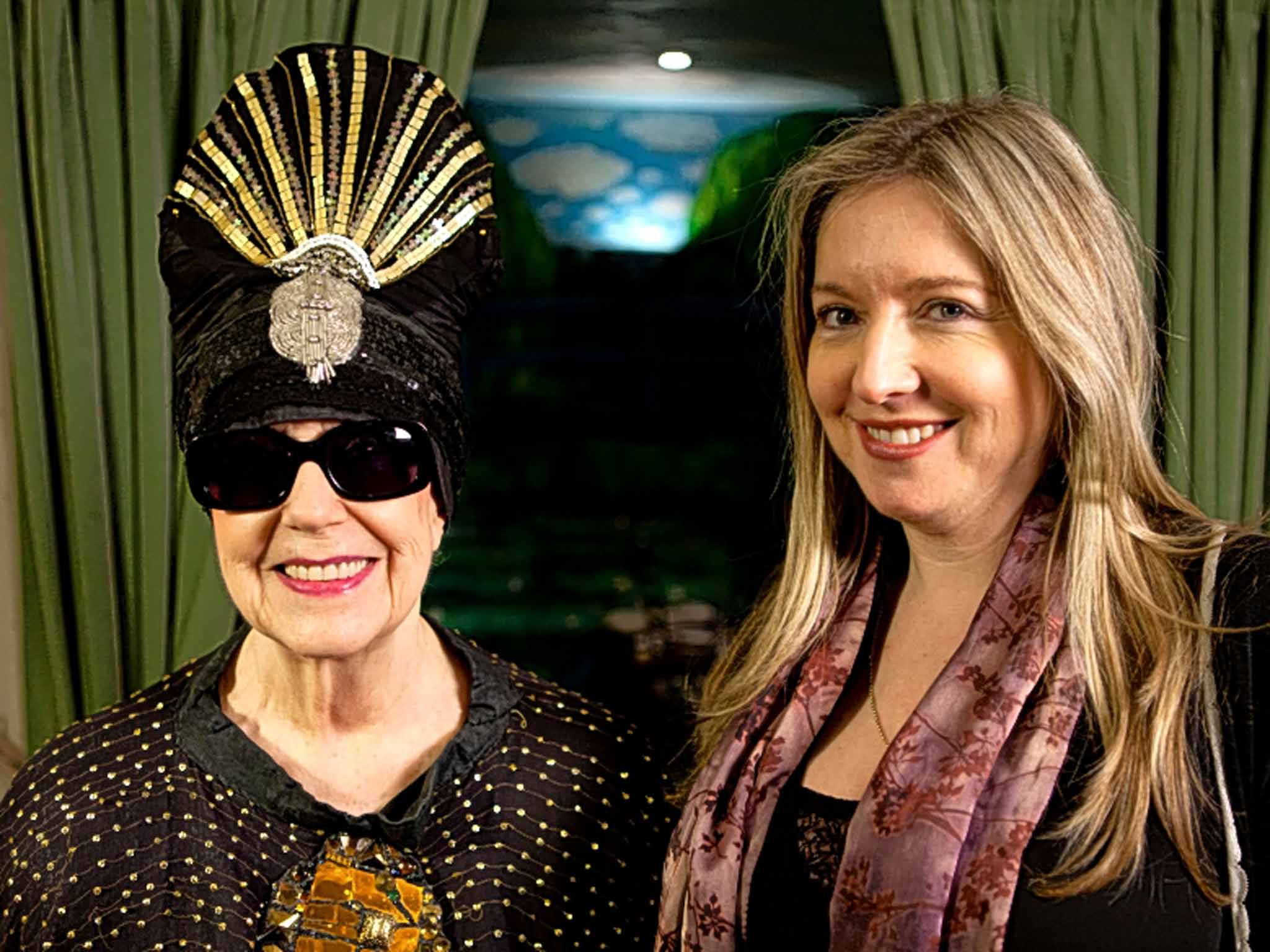 Victoria Coren Mitchell with painter and writer Molly Parkin