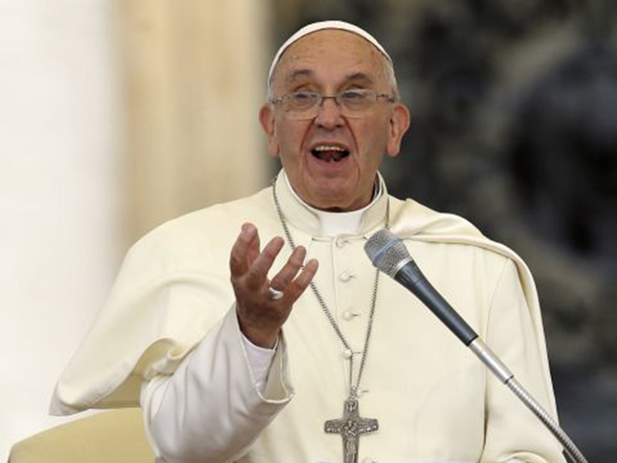 Pope Francis has warned that the world is heading for “unprecedented destruction” unless mankind confronts climate change