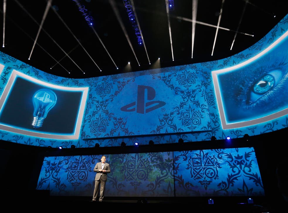 President and CEO at Sony Computer Entertainment America, Shawn Layden speaks during the Sony E3 press conference at the L.A. Memorial Sports Arena on June 15, 2015 in Los Angeles, California.