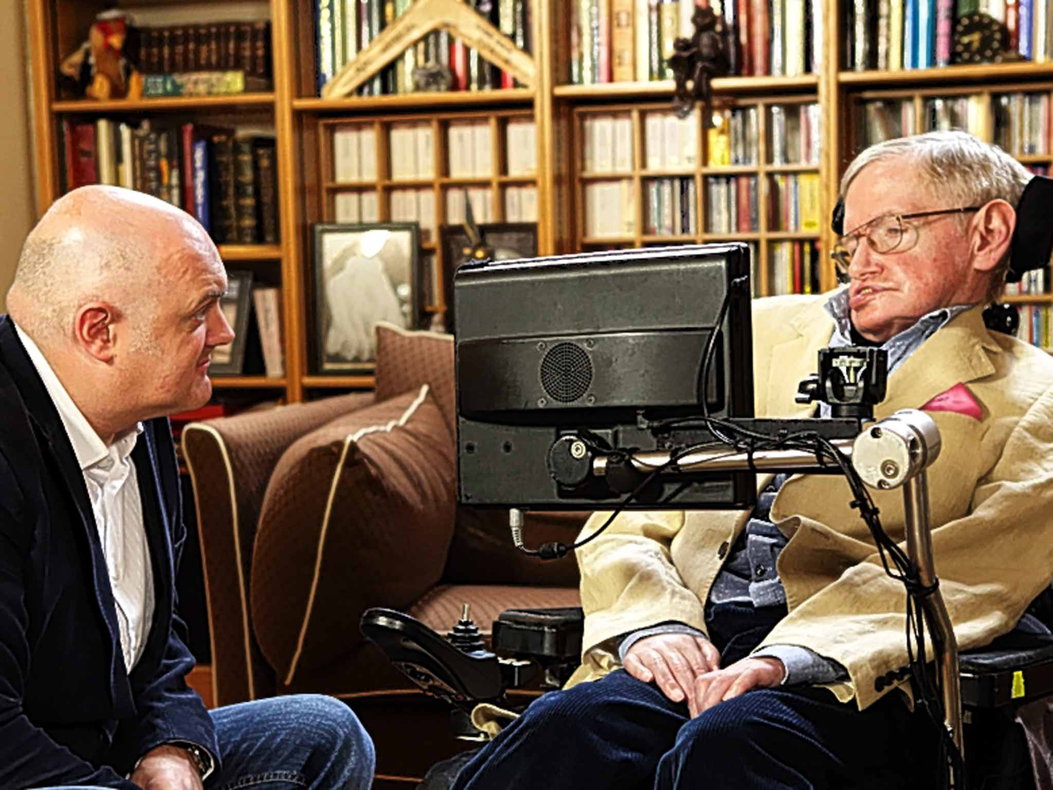 Superhuman determination: Dara O Briain chats with Stephen Hawking 