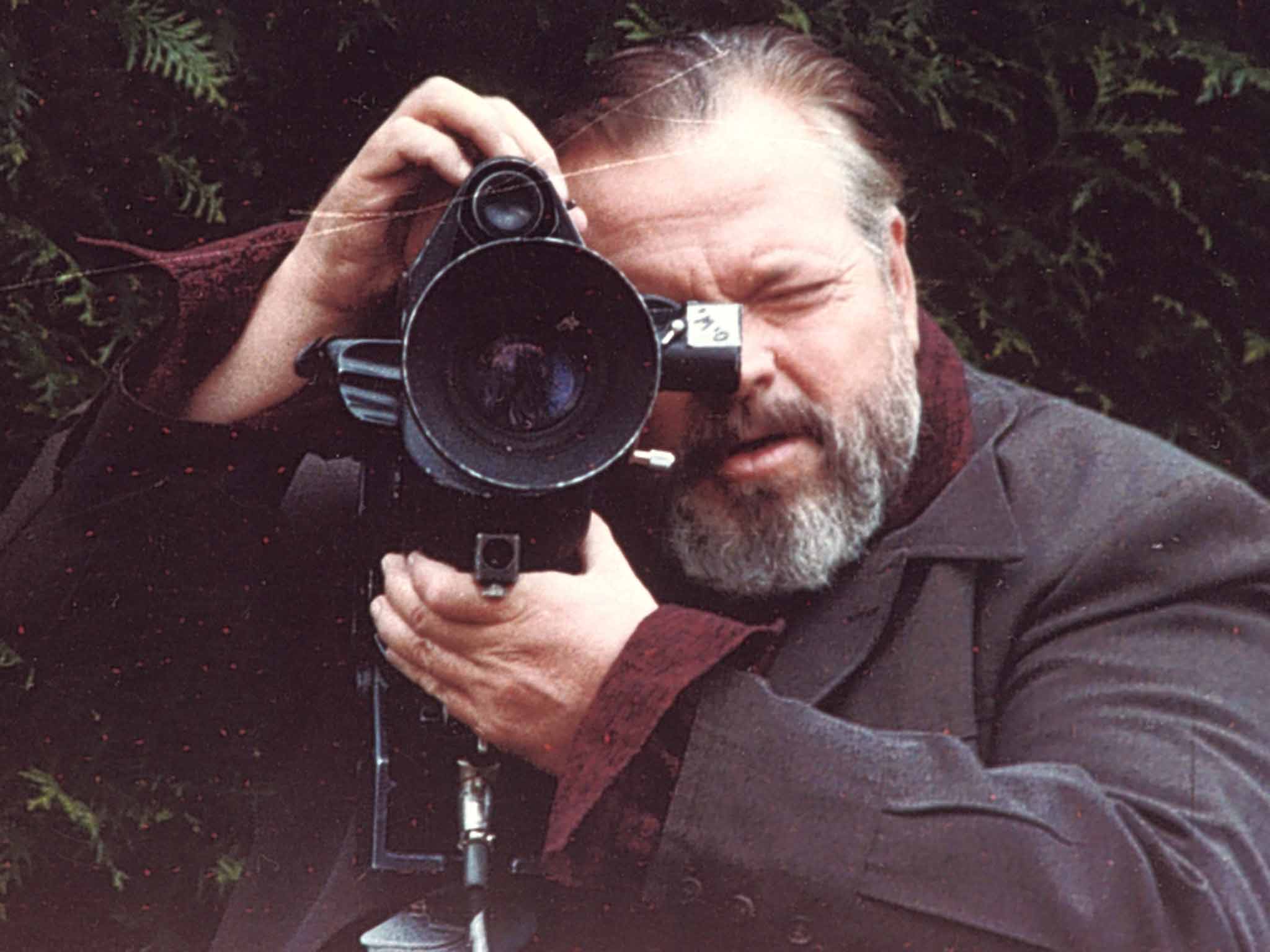 Shooting star: Orson Welles on set in the Seventies