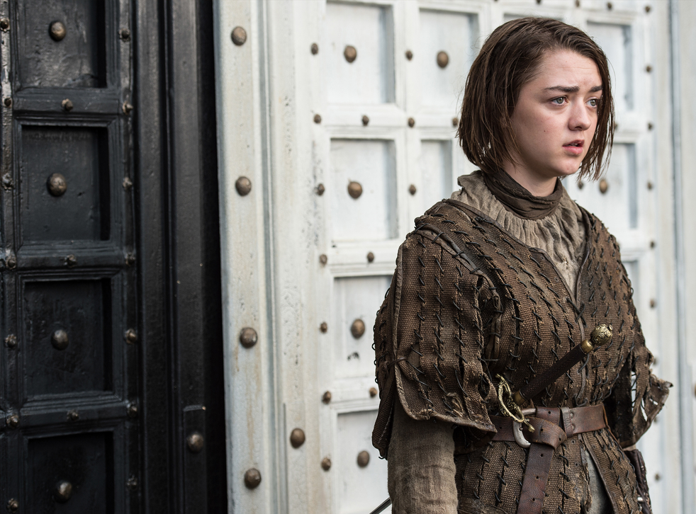 "Is there a point to Game of Thrones? And if so, what is it?" Arya Stark, played by Maisie Williams, contemplates her options in Braavos