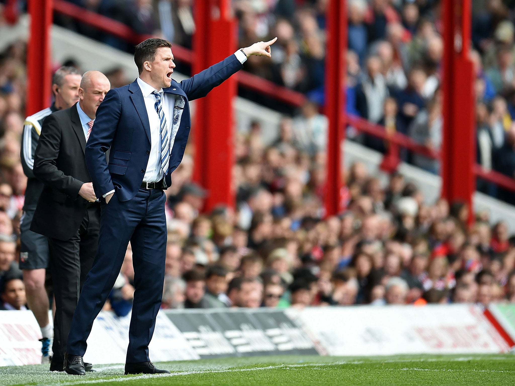 Wigan manager Gary Caldwell