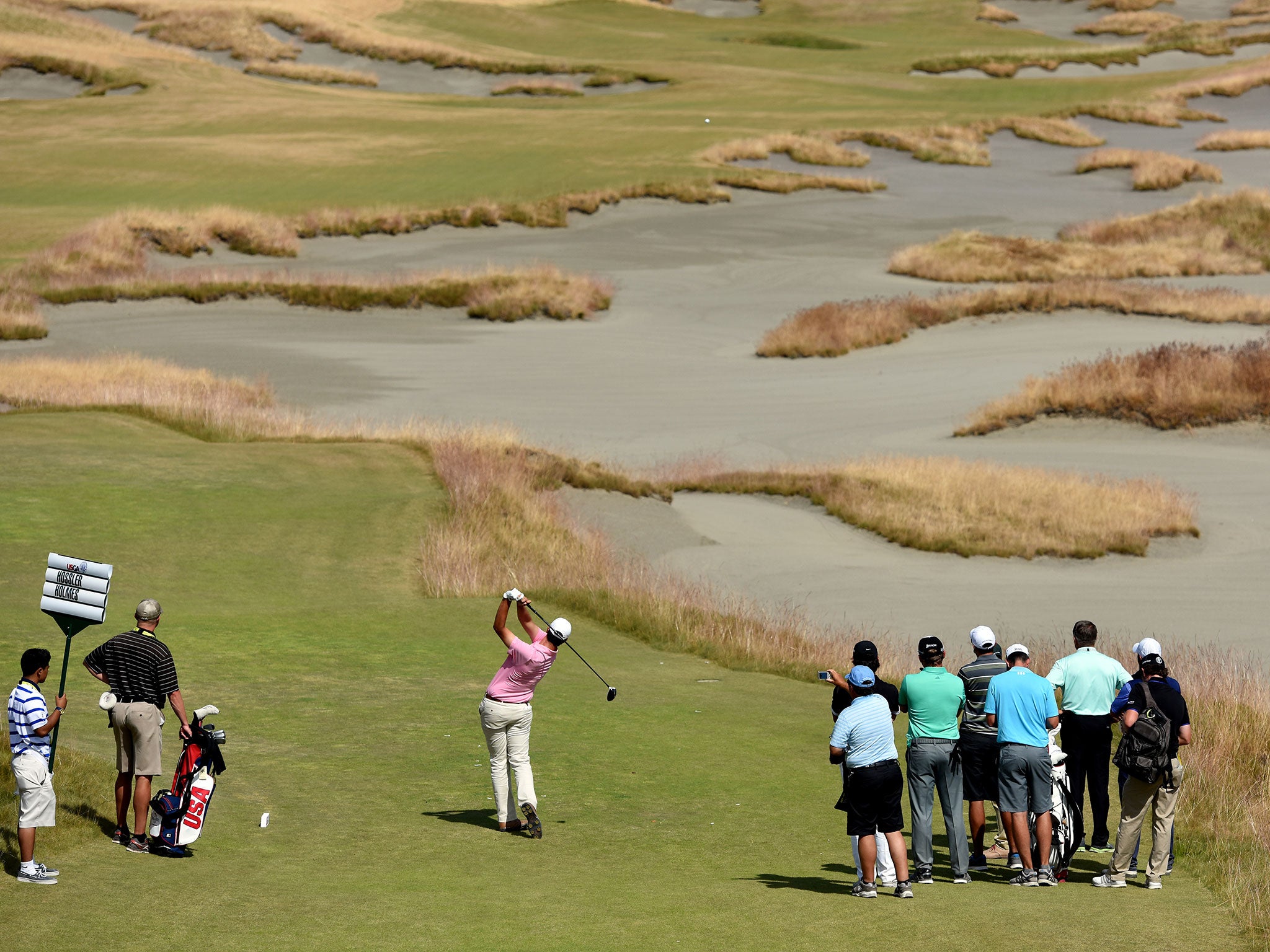 The Chambers Bay golf course has been criticised by some golfers