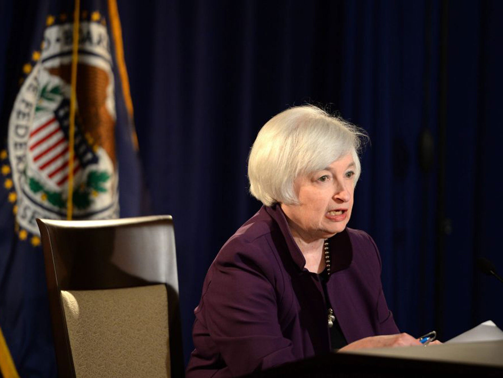 Janet Yellen, chair of the US central bank. The Federal Reserve voted on 17 June to hold interest rates again