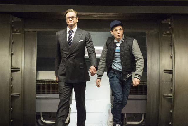 Taron Egerton stars with Colin Firth in 'Kingsman'