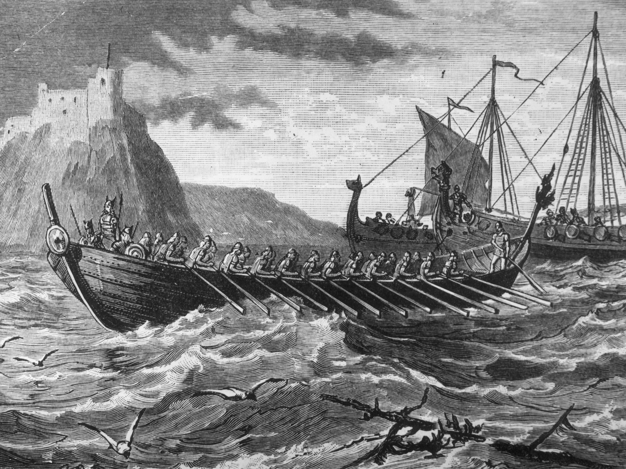 Viking longships first landed in Normandy between the years 790 and 800 (Getty)