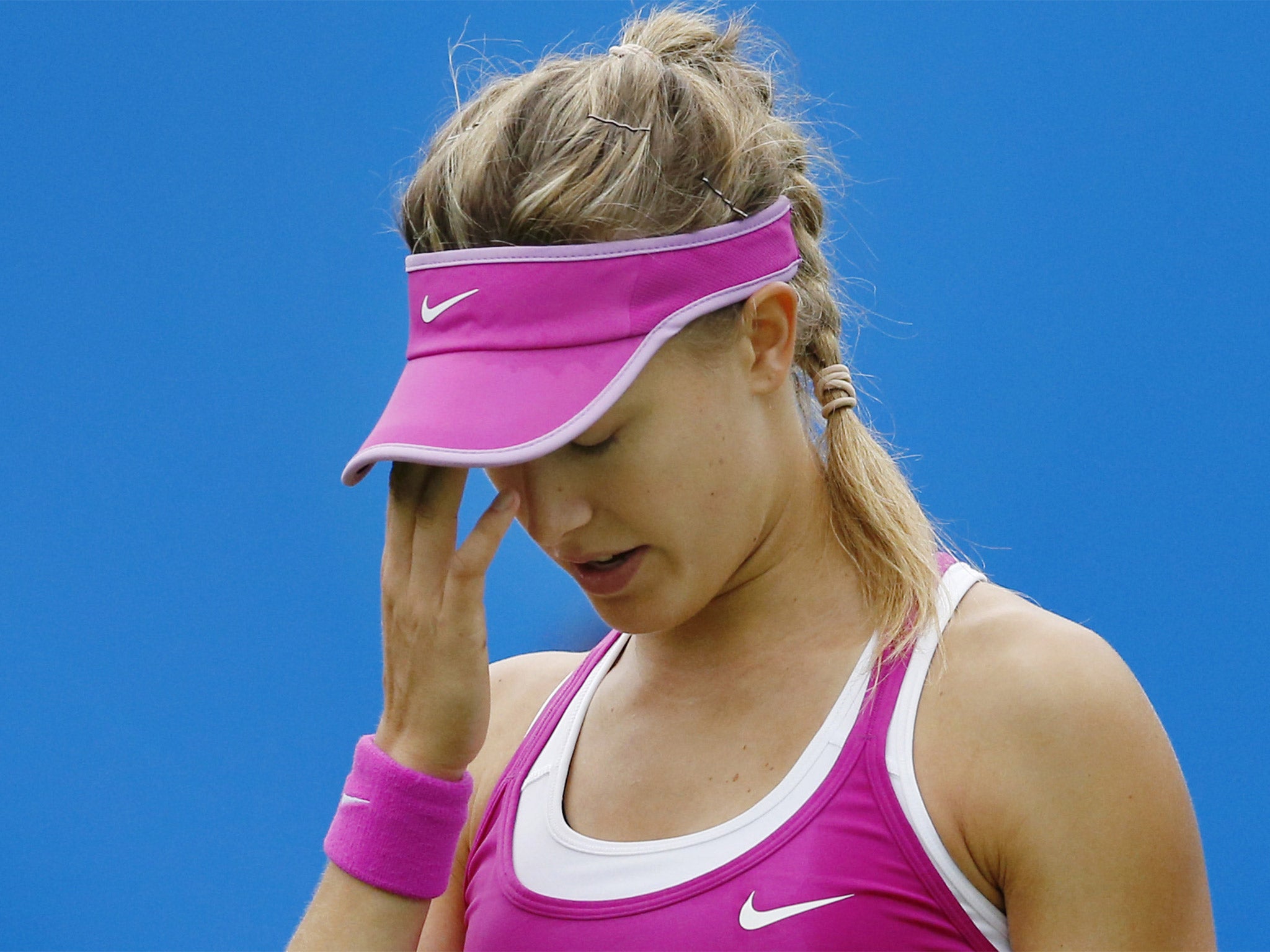 Eugenie Bouchard faces up to losing again in the first round