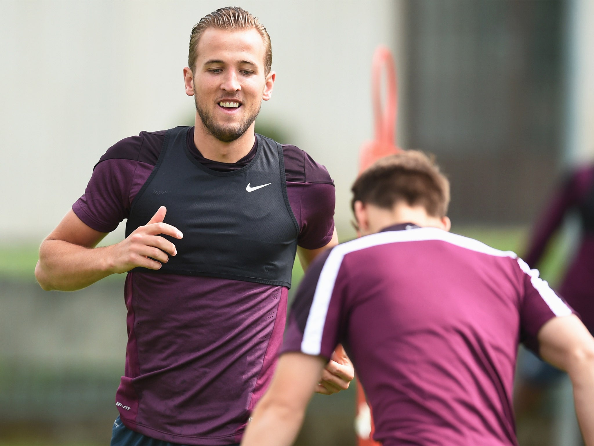 Harry Kane during the England Under-21 training session in Olomouc, Czech Republic