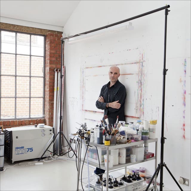 Jason Brooks, photographed in his studio in west London