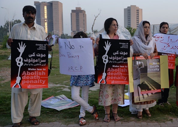 Pakistani NGO activists have been campaigning for the death penalty to be abolished