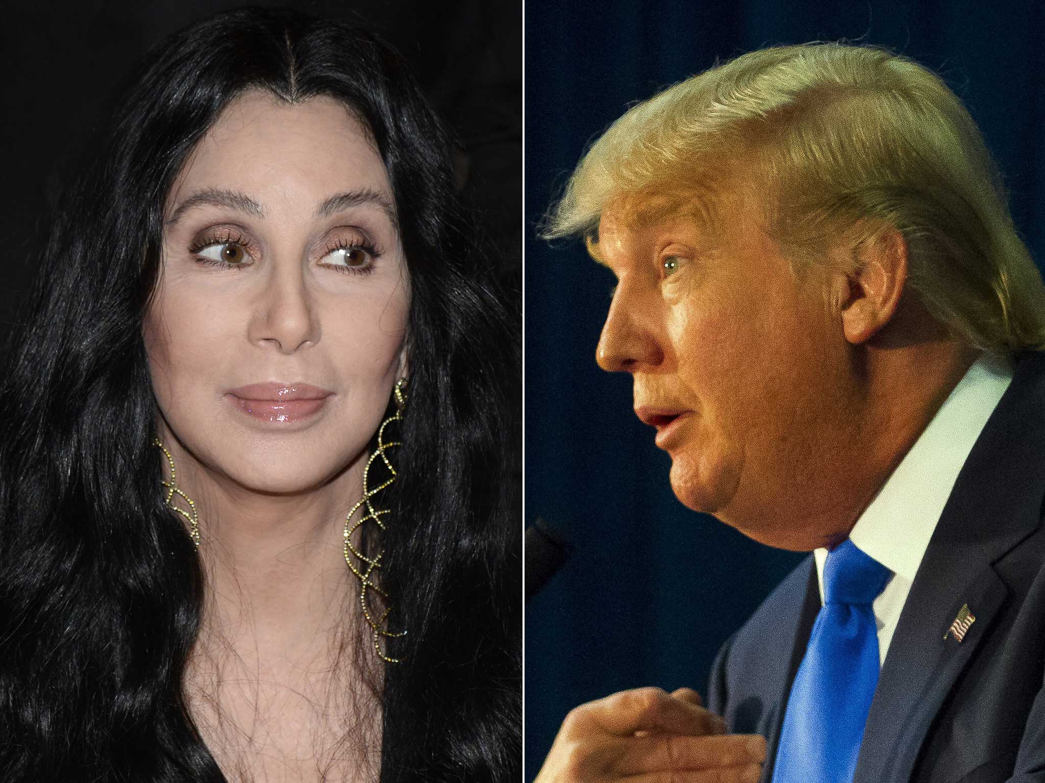 Cher has taken a swipe at Republican hopeful Donald Trump