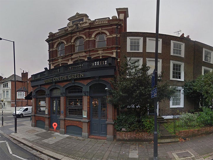 The Duke on the Green pub where the attack took place