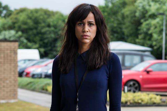Zawe Ashton as Katherine in Channel 4's new comedy drama 'Not Safe for Work'