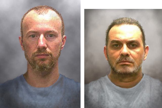 Police have released images of what David Sweat, left, and Richard Matt could look like after two weeks on the run