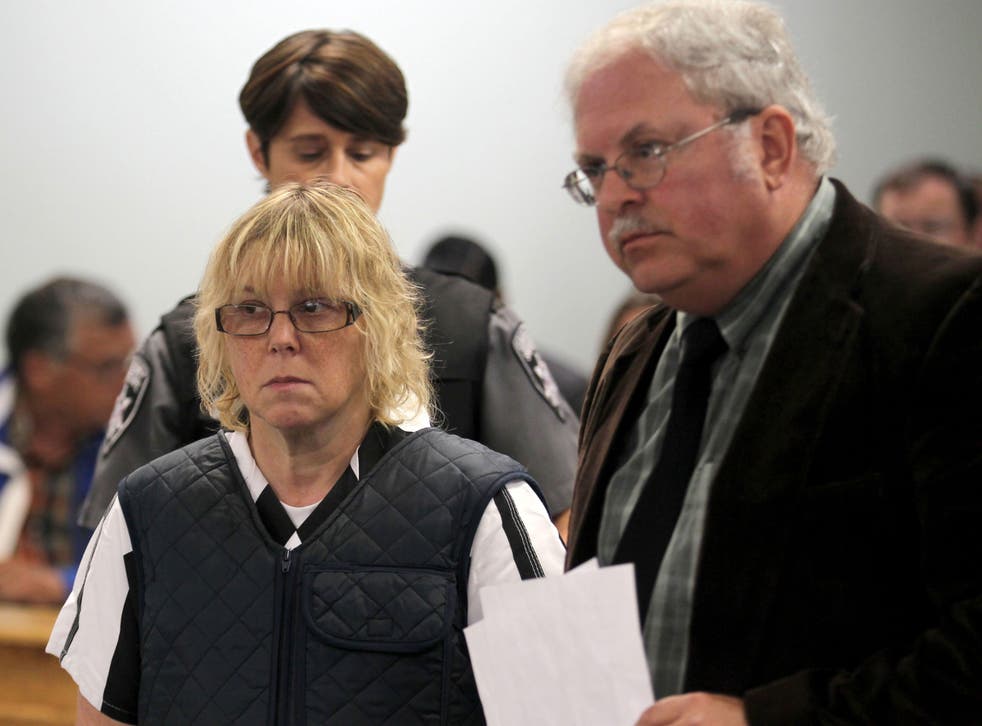 Joyce Mitchell, left, is accused of aiding the escape of two convicted murderers from a high-security prison in New York