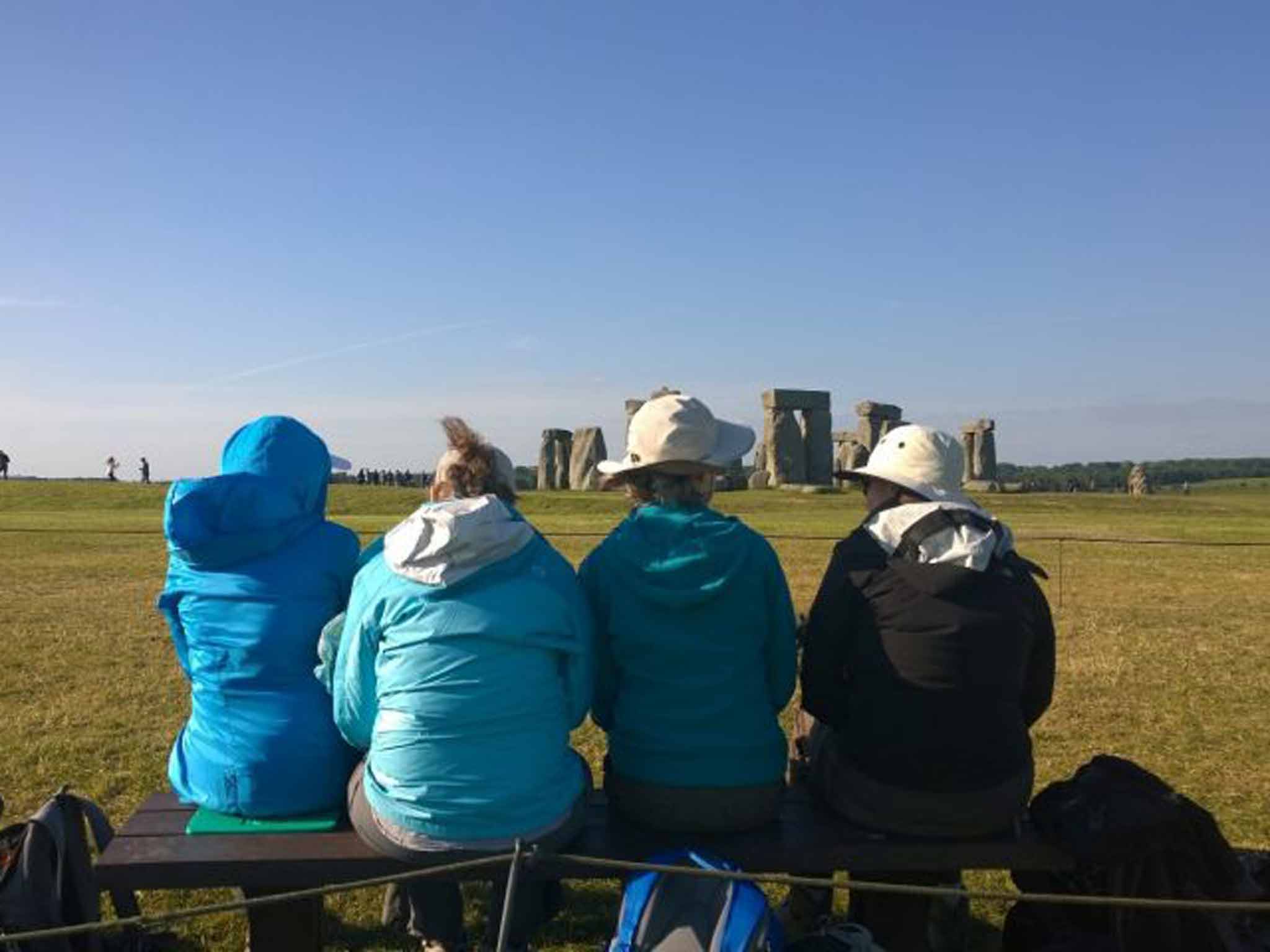 Stonehenge walkers