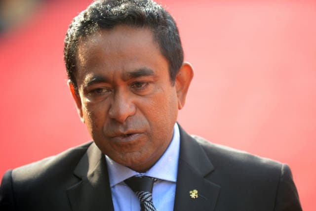 <p>File photo of former president of Maldives Abdulla Yameen</p>