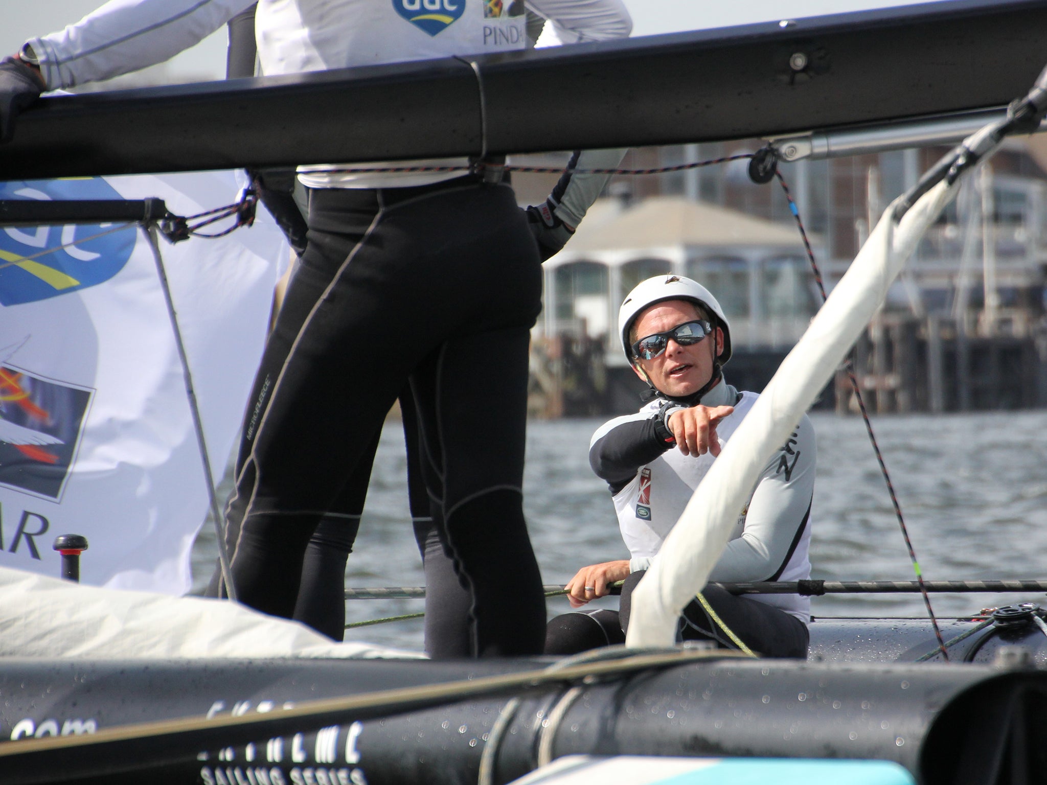 America’s Cup helmsman and Olympic medallist Chris Draper boosted the fortunes of GAC Pindar at the Cardiff regatta in the Extreme Sailing Series