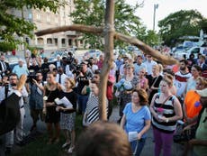 Charleston shooting: Once again, a shocked American community gathers to hold vigil for victims of gun crime and hate