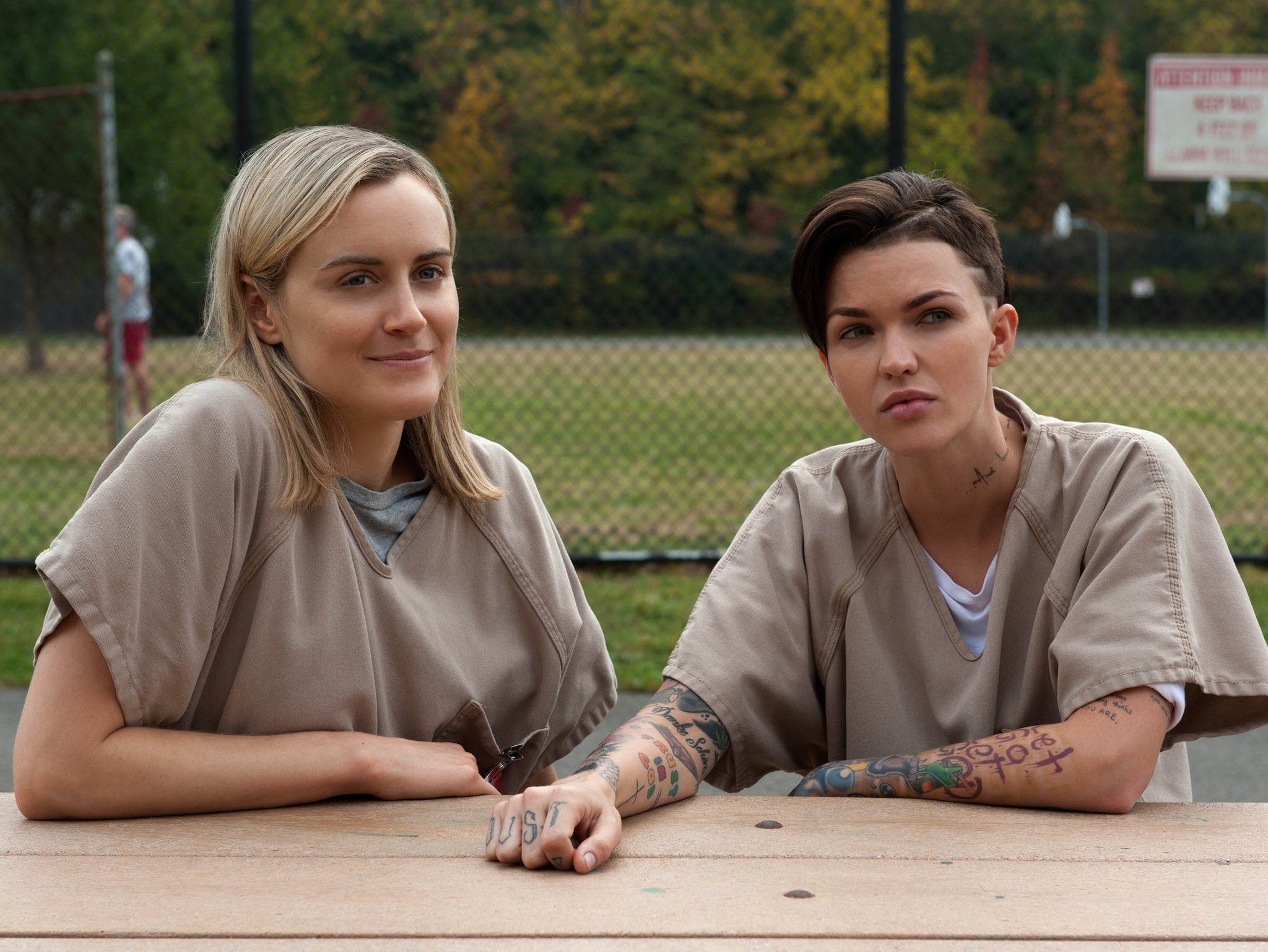 Orange is the New Black's Taylor Shilling with Ruby Rose