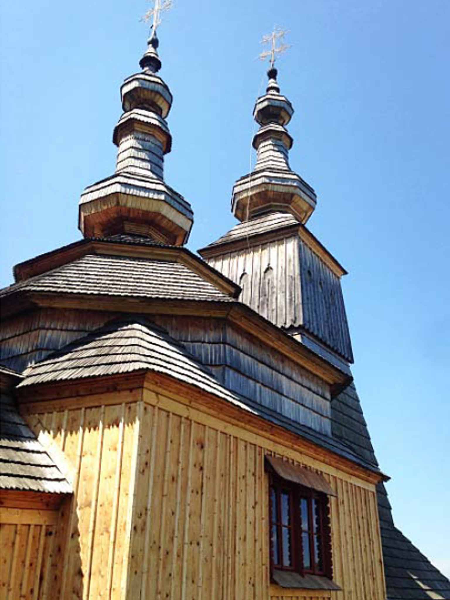The Ruthenian wooden church in the village of Takos