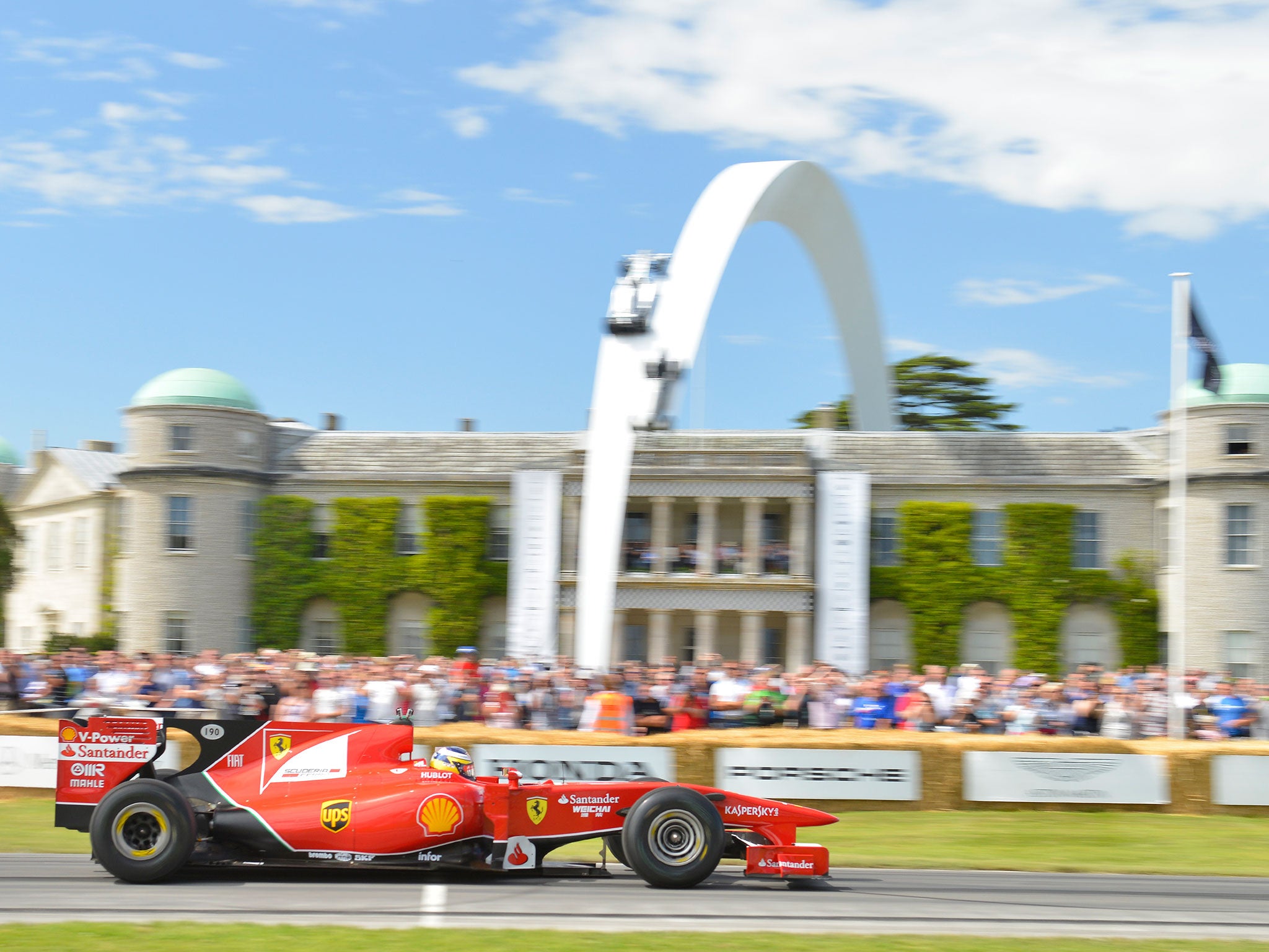The track passes the front of Goodwood House