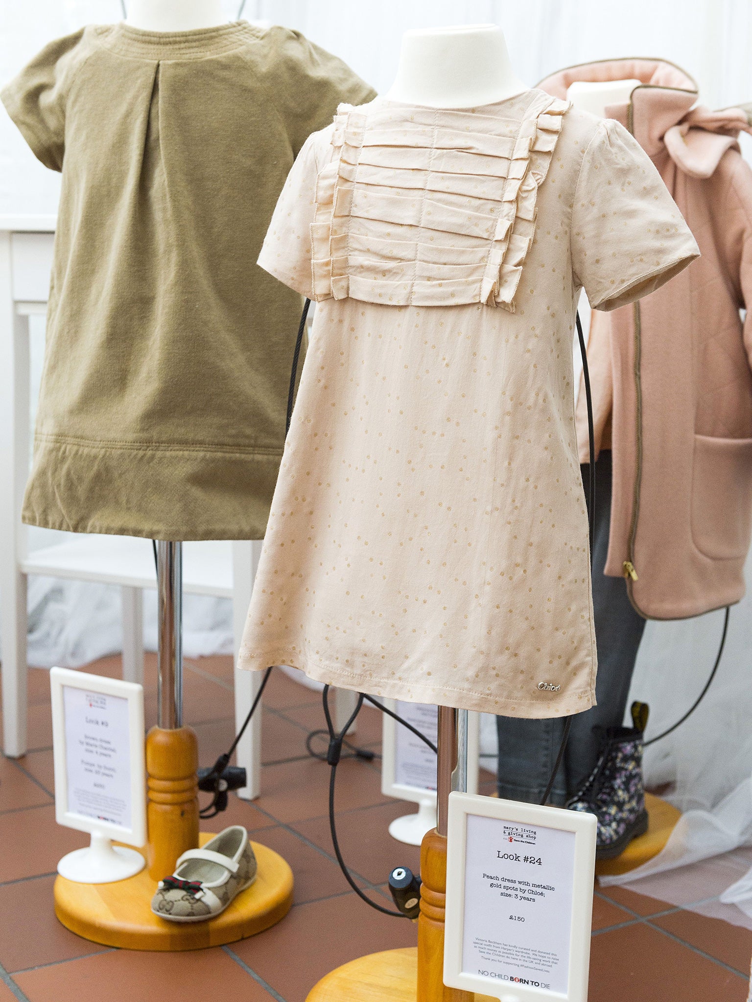 Harper Beckham's outfits available for sale at Mary’s Living &amp; Giving Shop in aid of Save The Children