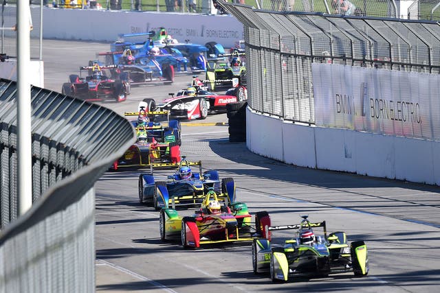 Formula E is coming to London next weekend: Nelson Piquet Jr leads the April race in Long Beach, California