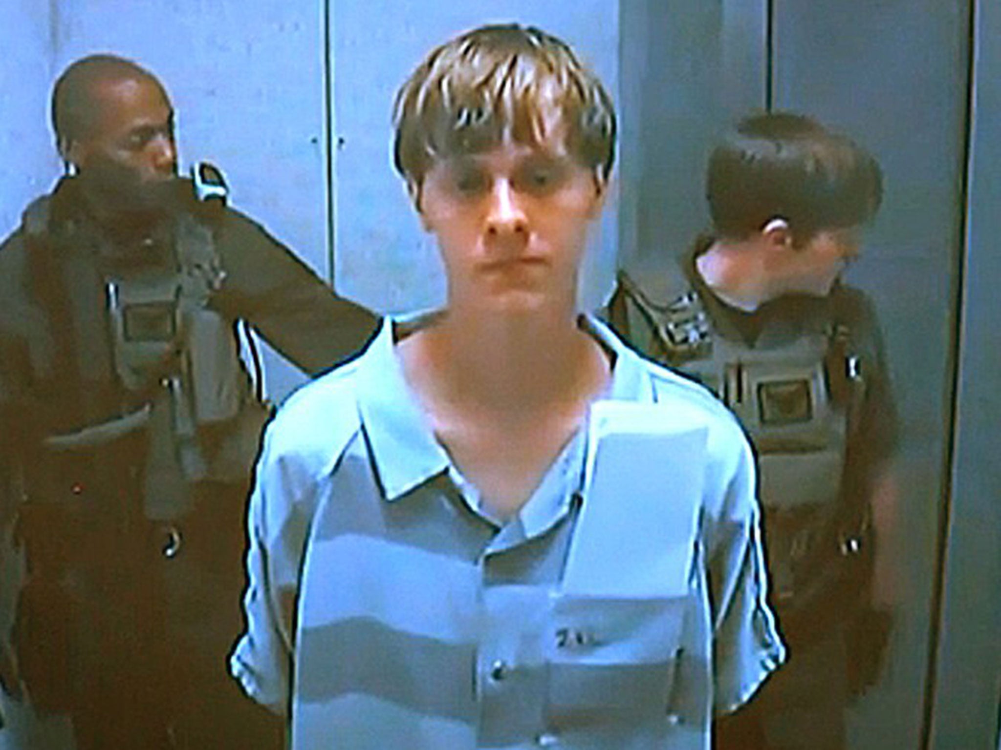 Dylann Roof appears via video before a judge in North Charleston, S.C, on Friday, June 19, 2015