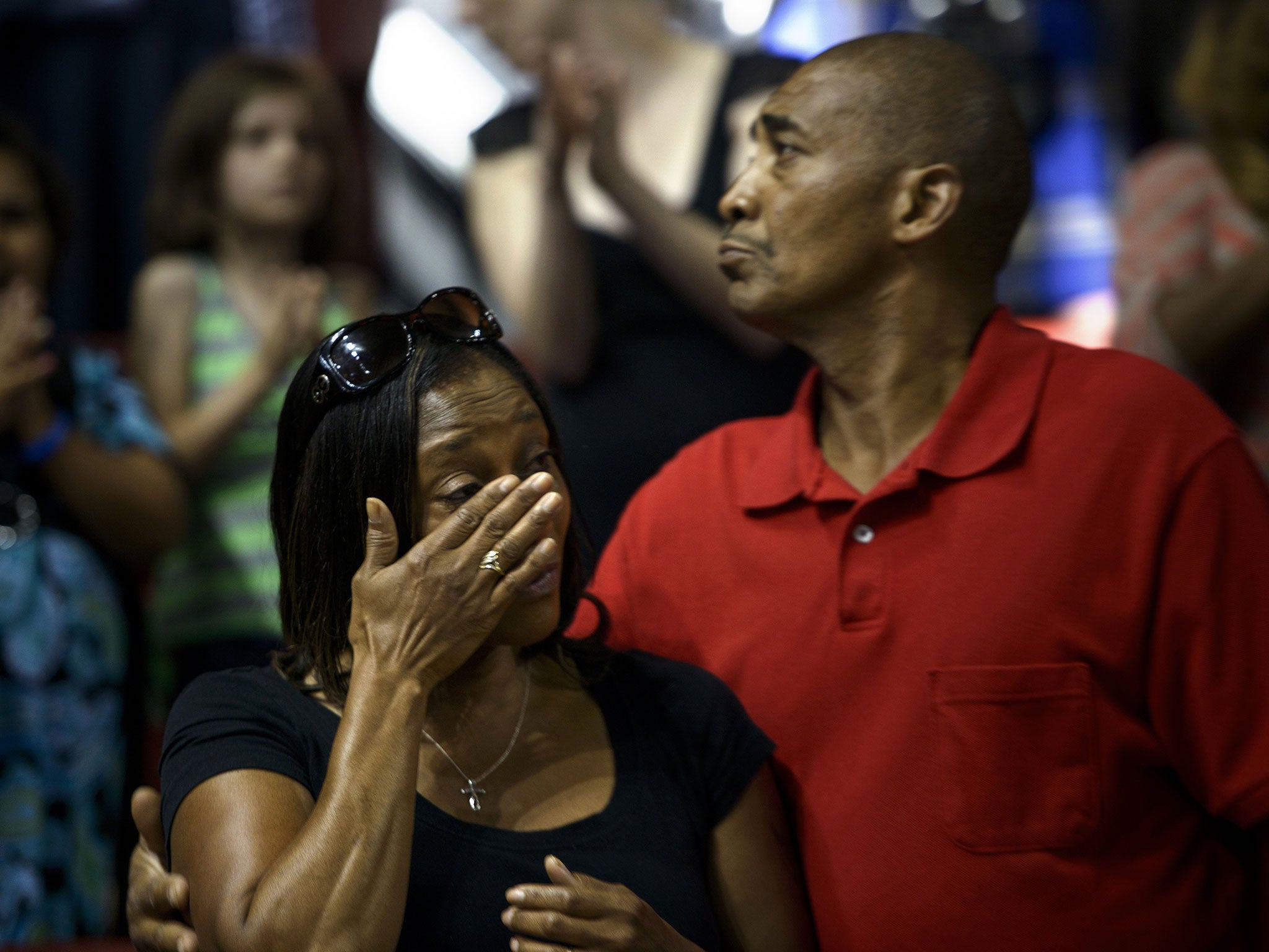 Thousands of people attended a vigil in Charleston last night