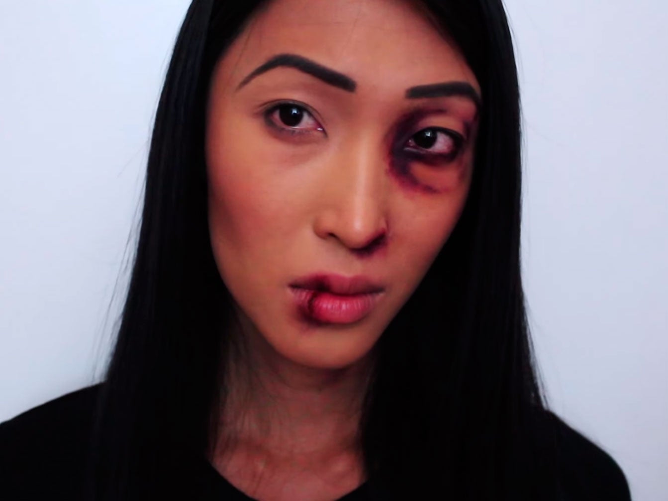 YouTuber Julie Vu posted the video to draw attention to the problem of domestic violence against men and women.