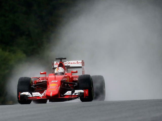 Sebastian Vettel topped third practice for the Austrian Grand Prix