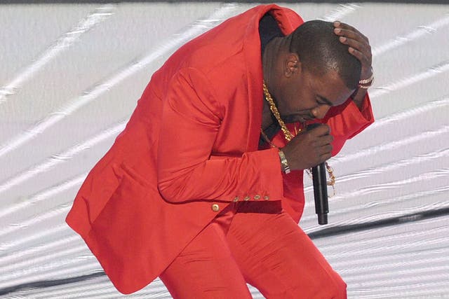 Rapper Kanye West had better invest in some wipe-clean gear for Glastonbury