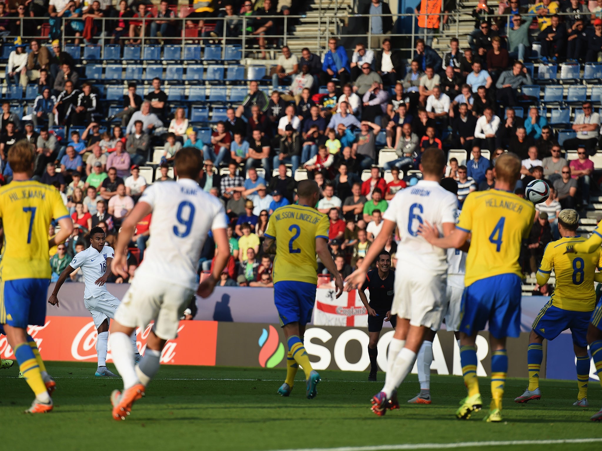 Lingard volleys home England's winner against Sweden
